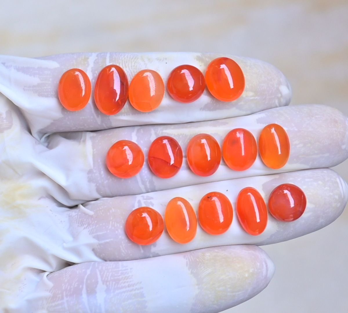 Natural Carnelian Gemstone Smooth Mix Shape Cabochon High Quality Loose Gemstones For Jewelry Making 10-13 MM Size 15 Pcs V4067