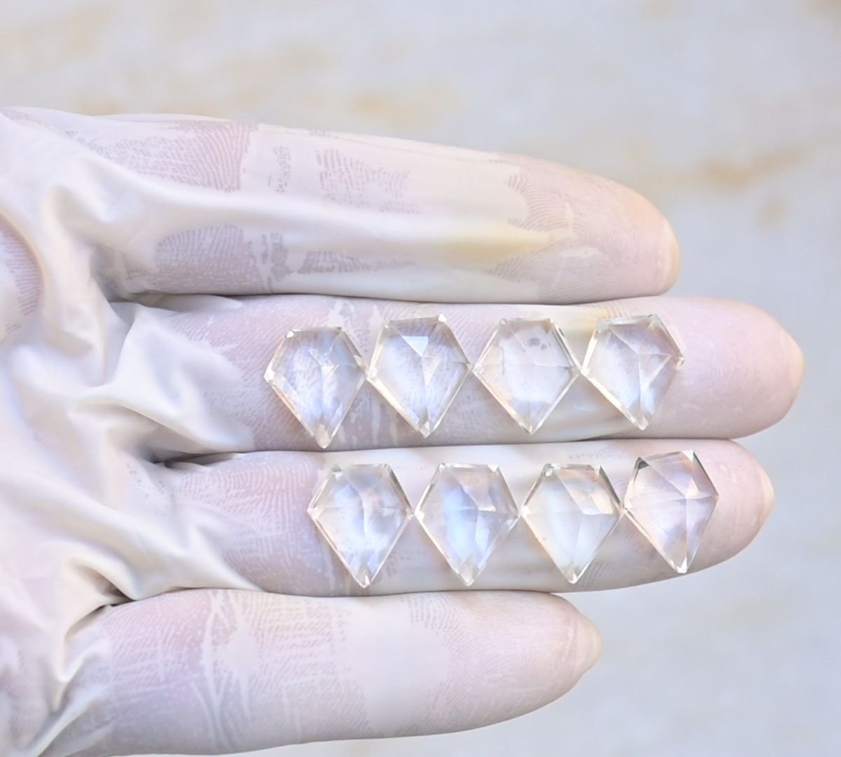 Natural Crystal Gemstone Step Cut Fancy Shape Cabochon High Quality Loose Gemstones For Jewelry Making 14x12 MM Size 8 Pcs V4084