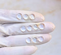 Natural Crystal Gemstone Rose Cut Round Shape Cabochon High Quality Loose Gemstones For Jewelry Making 8-9 MM Size 10 Pcs V4086