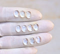 Natural Crystal Gemstone Rose Cut Oval Shape Cabochon High Quality Loose Gemstones For Jewelry Making 9x7 MM Size 10 Pcs V4088