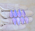 Natural Lavender Quartz Gemstone Step Cut Coffin Shape Cabochon High Quality Loose Gemstones For Jewelry Making 20x10 MM Size 8 Pcs V4091