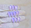 Natural Lavender Quartz Gemstone Step Cut Fancy Shape Cabochon High Quality Loose Gemstones For Jewelry Making 16x8 MM Size 10 Pcs V4093