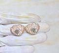 Natural Golden Sapphire Gemstone Hand Carved Fancy Shape Cabochon Shape High Quality Loose Gemstones For Jewelry Making 19x24 MM Size 1 Pair V4107