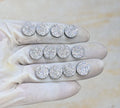 Titanium Druzy Gemstone Smooth Round Shape Cabochon High Quality Loose Gemstones For Jewelry Making 12 MM Size 12 Pcs V4113