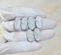 Titanium Druzy Gemstone Smooth Oval Shape Cabochon High Quality Loose Gemstones For Jewelry Making 20x10 MM Size 6 Pcs V4114