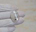 Natural White Agate Gemstone Rose Cut Oval Shape Cabochon High Quality Loose Gemstones For Jewelry Making 29x20x5 MM Size 1 Pcs V4154