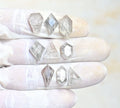 Natural Black Rutile Gemstone Step Cut Mix Shape Cabochon High Quality Loose Gemstones For Jewelry Making 10-16 MM Size 10 Pcs V4161