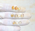 Natural Golden Rutile Gemstone Smooth Mix Shape Cabochon High Quality Loose Gemstones For Jewelry Making 7-10 MM Size 10 Pcs V4162