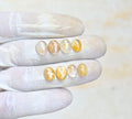 Natural Golden Rutile Gemstone Smooth Oval Shape Cabochon High Quality Loose Gemstones For Jewelry Making 9-10 MM Size 8 Pcs V4172