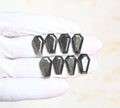 Natural Golden Obsidian Gemstone Step Cut Coffin Shape Cabochon High Quality Loose Gemstones For Jewelry Making 15-16 MM Size 8 Pcs V4179