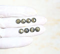 Natural Golden Obsidian Gemstone Rose Cut Round Shape Cabochon High Quality Loose Gemstones For Jewelry Making 8 MM Size 8 Pcs V4180