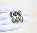 Natural Golden Obsidian Gemstone Rose Cut Oval Shape Cabochon High Quality Loose Gemstones For Jewelry Making 14x10 MM Size 6 Pcs V4183