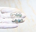 Natural Moss Agate Gemstone Rose Cut Mix Shape Cabochon High Quality Loose Gemstones For Jewelry Making 9-12 MM Size 8 Pcs V4191