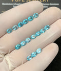 Natural Apatite Gemstone Faceted Cut Oval Shape High Quality Loose Gemstone For Jewelry Making Wholesalegems 5x4 MM Size 16 Pcs SM25349