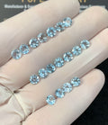 Natural Sky Blue Topaz Gemstone Faceted Cut Round High Quality Loose Gemstone For Jewelry Making Wholesalegems 5 MM Size 18 Pcs SM25354