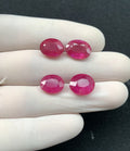 Natural Pink Sapphire Gemstone Faceted Cut Oval Shape High Quality Loose Gemstones For Jewelry Making 11-12 MM Size 4 Pcs SM24336