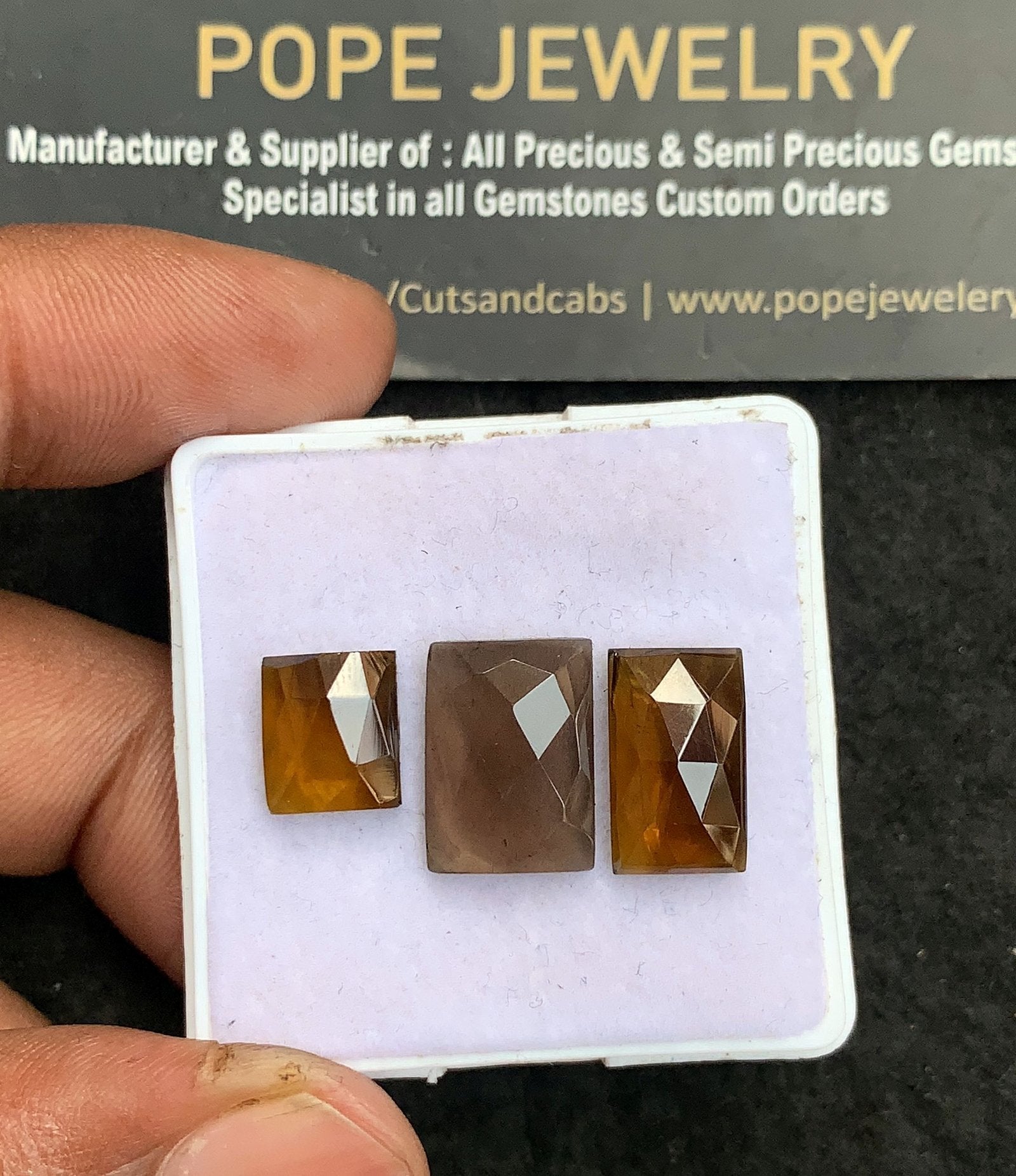 Natural Tourmaline Gemstone Rose Cut Rectangle Shape Cabochon High Quality Loose Gemstones For Jewelry Making 9-14 MM Size 3 Pcs V3702