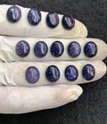 Blue Sandstone Gemstone Smooth Oval Shape Cabochon High Quality Loose Gemstones For Jewelry Making 12x10 MM Size 14 Pcs V4547
