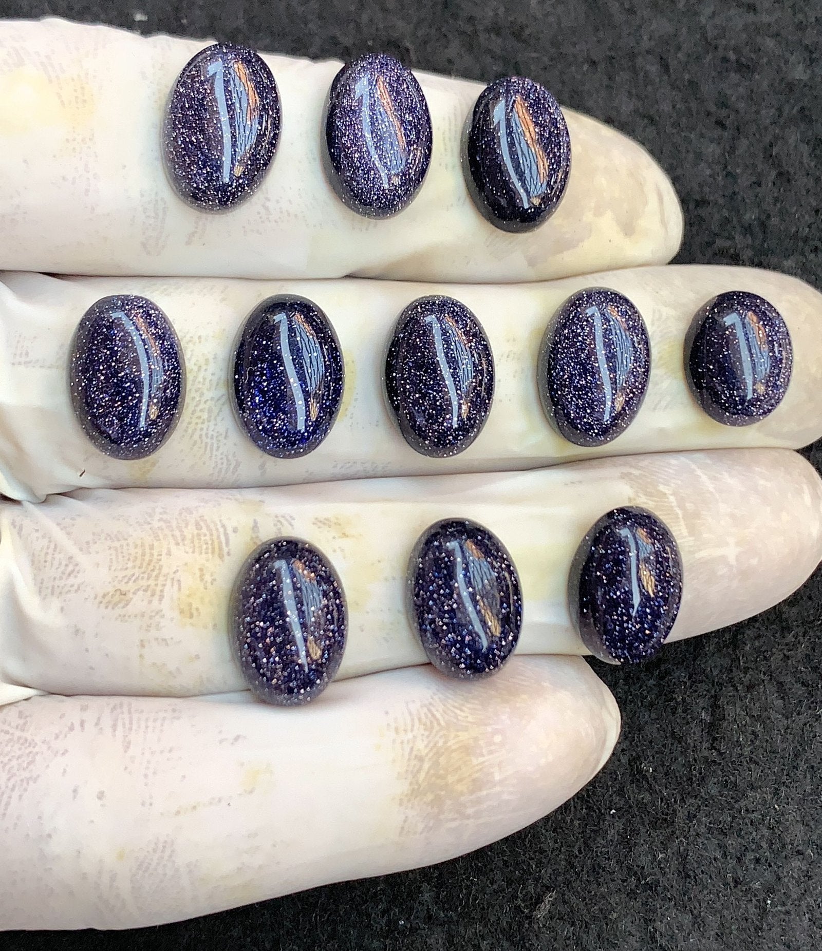 Blue Sandstone Gemstone Smooth Oval Shape Cabochon High Quality Loose Gemstones For Jewelry Making 14x10 MM Size 11 Pcs V4548