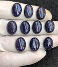 Blue Sandstone Gemstone Smooth Oval Shape Cabochon High Quality Loose Gemstones For Jewelry Making 16x12 MM Size 10 Pcs V4549