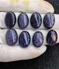 Blue Sandstone Gemstone Smooth Oval Shape Cabochon High Quality Loose Gemstones For Jewelry Making 18x13 MM Size 8 Pcs V4550