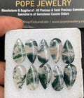 Natural Moss Agate Gemstone Smooth Pear Shape Cabochon High Quality Loose Gemstones For Jewelry Making 20x10 MM Size 10 Pc V3708