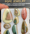 Natural Imperial Jasper Gemstone Smooth Fancy Shape Cabochon High Quality Loose Gemstones For Jewelry Making 16-32 MM Size 8 Pc V3709