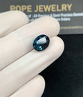 Natural London Blue Topaz Gemstone Faceted Cut Oval Shape High Quality Loose Gemstones For Jewelry Making 11x9x6 MM Size 1 Pcs SM24358