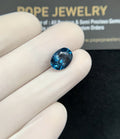 Natural London Blue Topaz Gemstone Faceted Cut Oval Shape High Quality Loose Gemstones For Jewelry Making 11x8x5 MM Size 1 Pcs SM24361