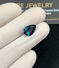 Natural London Blue Topaz Gemstone Faceted Cut Pear Shape High Quality Loose Gemstones For Jewelry Making 12x8x5 MM Size 1 Pcs SM24363