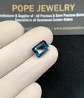 Natural London Blue Topaz Gemstone Faceted Cut Rectangle Shape High Quality Loose Gemstones For Jewelry Making 10x7x6 MM Size 1 Pcs SM24368