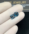 Natural London Blue Topaz Gemstone Faceted Cut Mix Shape High Quality Loose Gemstones For Jewelry Making 7-8 MM Size 2 Pcs SM24372