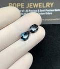 Natural London Blue Topaz Gemstone Faceted Cut Mix Shape High Quality Loose Gemstones For Jewelry Making 9-10 MM Size 2 Pcs SM24374