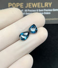 Natural London Blue Topaz Gemstone Faceted Cut Mix Shape High Quality Loose Gemstones For Jewelry Making 8-10 MM Size 2 Pcs SM24375
