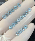 Natural Sky Blue Topaz Gemstone Faceted Cut Round High Quality Loose Gemstone For Jewelry Making Wholesalegems 5 MM Size 18 Pcs SM25356