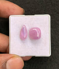 Natural Kunzite Gemstone Smooth Mix Shape Cabochon High Quality Loose Gemstones For Jewelry Making 12-15 MM Size 2 Pcs V4571