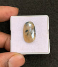 Natural Silverite Gemstone Rose Cut Oval Shape Cabochon High Quality Loose Gemstones For Jewelry Making 22x13x4 MM 1 Pcs V4573