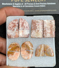 Natural Rosetta Jasper Gemstone Smooth Fancy Shape Cabochon High Quality Loose Gemstones For Jewelry Making 13-23 MM Size 4 Pair V3715
