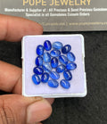 Natural Blue Kyanite Gemstone Smooth Oval Shape Cabochon High Quality Loose Gemstones For Jewelry Making 7x5 MM Size 20 Pcs V3718