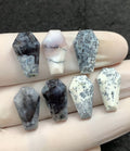 Natural Dendrite Opal Gemstone Step Cut Coffin Shape Cabochon High Quality Loose Gemstones For Jewelry Making 18x10 MM Size 7 Pcs V2532
