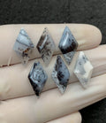 Natural Dendrite Opal Gemstone Step Cut Fancy Shape Cabochon High Quality Loose Gemstones For Jewelry Making 20x10 MM Size 6 Pcs V2534
