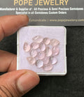 Natural Morganite Gemstone Smooth Mix Shape Cabochon High Quality Loose Gemstones For Jewelry Making 6-9 MM Size 15 Pcs V3103