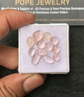 Natural Morganite Gemstone Smooth Mix Shape Cabochon High Quality Loose Gemstones For Jewelry Making 6-11 MM Size 12 Pcs V3104