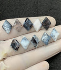 Natural Dendrite Opal Gemstone Step Cut Fancy Shape Cabochon High Quality Loose Gemstones For Jewelry Making 14x10 MM Size 10 Pcs V2537