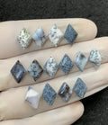 Natural Dendrite Opal Gemstone Step Cut Fancy Shape Cabochon High Quality Loose Gemstones For Jewelry Making 12-13 MM Size 14 Pcs V2538