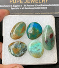 Natural Peruvian Opal Gemstone Smooth Fancy Shape Cabochon High Quality Loose Gemstones For Jewelry Making 20-30 MM Size 5 Pcs V3110