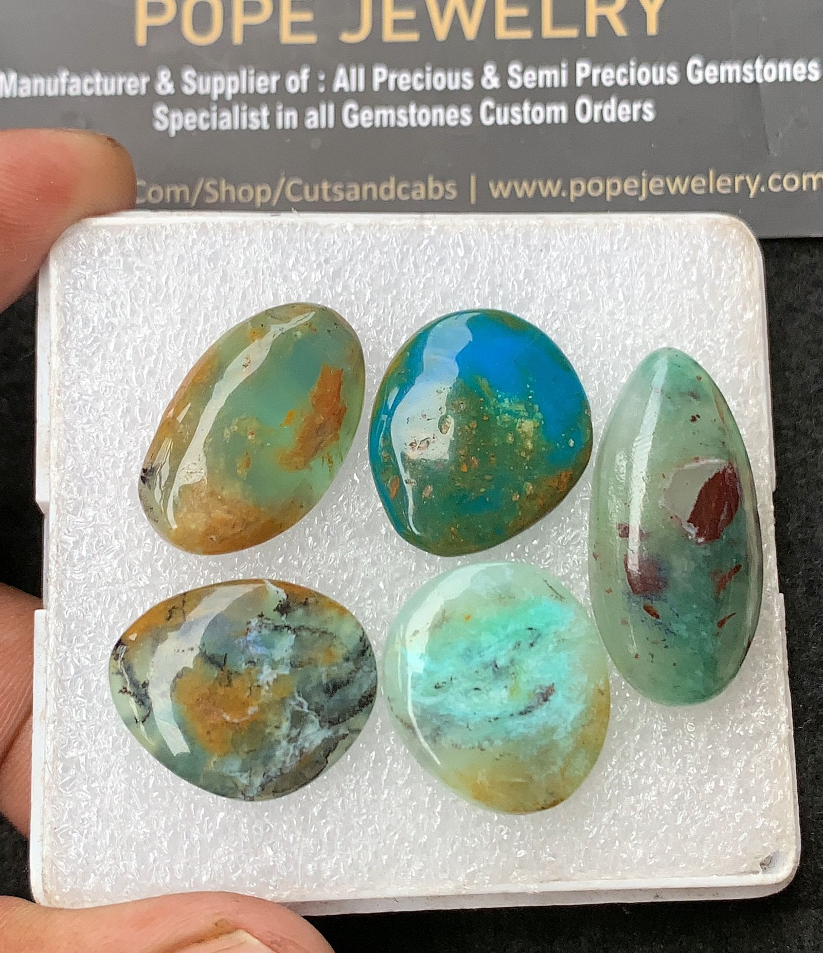Natural Peruvian Opal Gemstone Smooth Fancy Shape Cabochon High Quality Loose Gemstones For Jewelry Making 20-30 MM Size 5 Pcs V3110