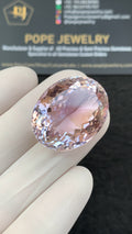 Natural Ametrine Gemstone Faceted Cut Oval Shape High Quality Loose Gemstone For Jewelry Making Wholesalegems 27x21x15 MM Size SM25379