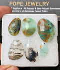 Natural Peruvian Opal Gemstone Smooth Fancy Shape Cabochon High Quality Loose Gemstones For Jewelry Making 16-27 MM Size 6 Pcs V3111