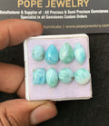 Natural Larimar Gemstone Smooth Mix Shape Cabochon High Quality Loose Gemstones For Jewelry Making 10-14 MM Size 8 Pcs V3174
